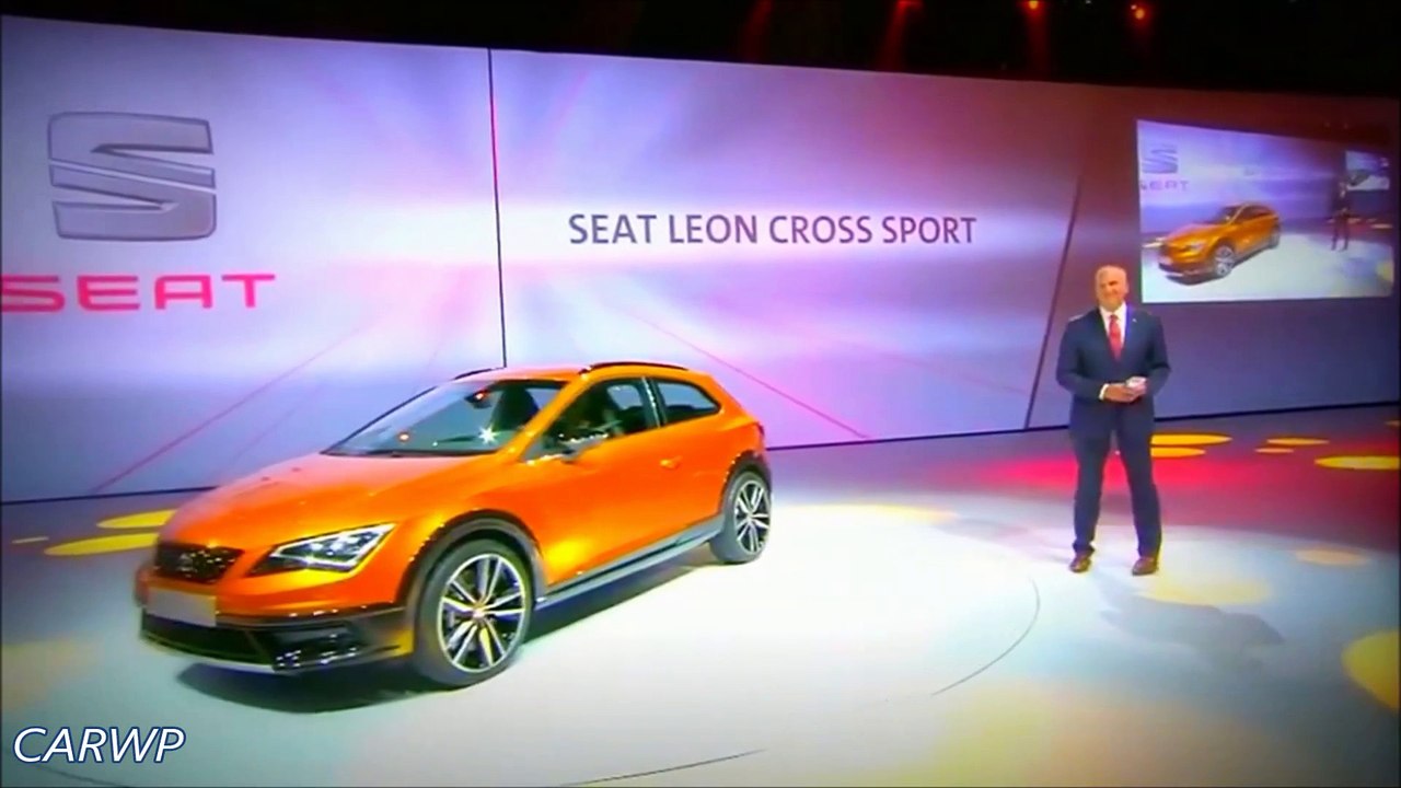 PREMIERE Seat Leon Cross Sport Concept 2015 4x4 2.0 Turbo 300 cv 0-100 kmh 4,9 s @ 60 FPS