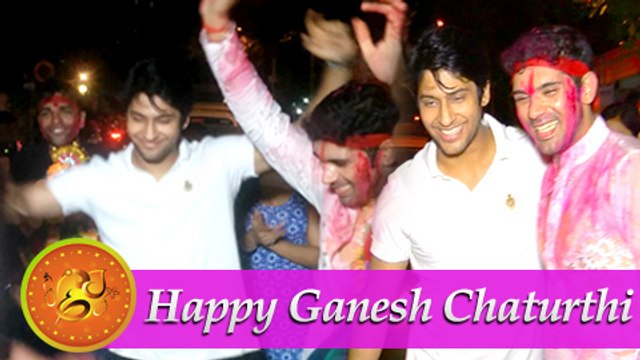 Namish Taneja aka Lakshya at Ankit Bathla aka Dhruv's Ganpati Visarjan!