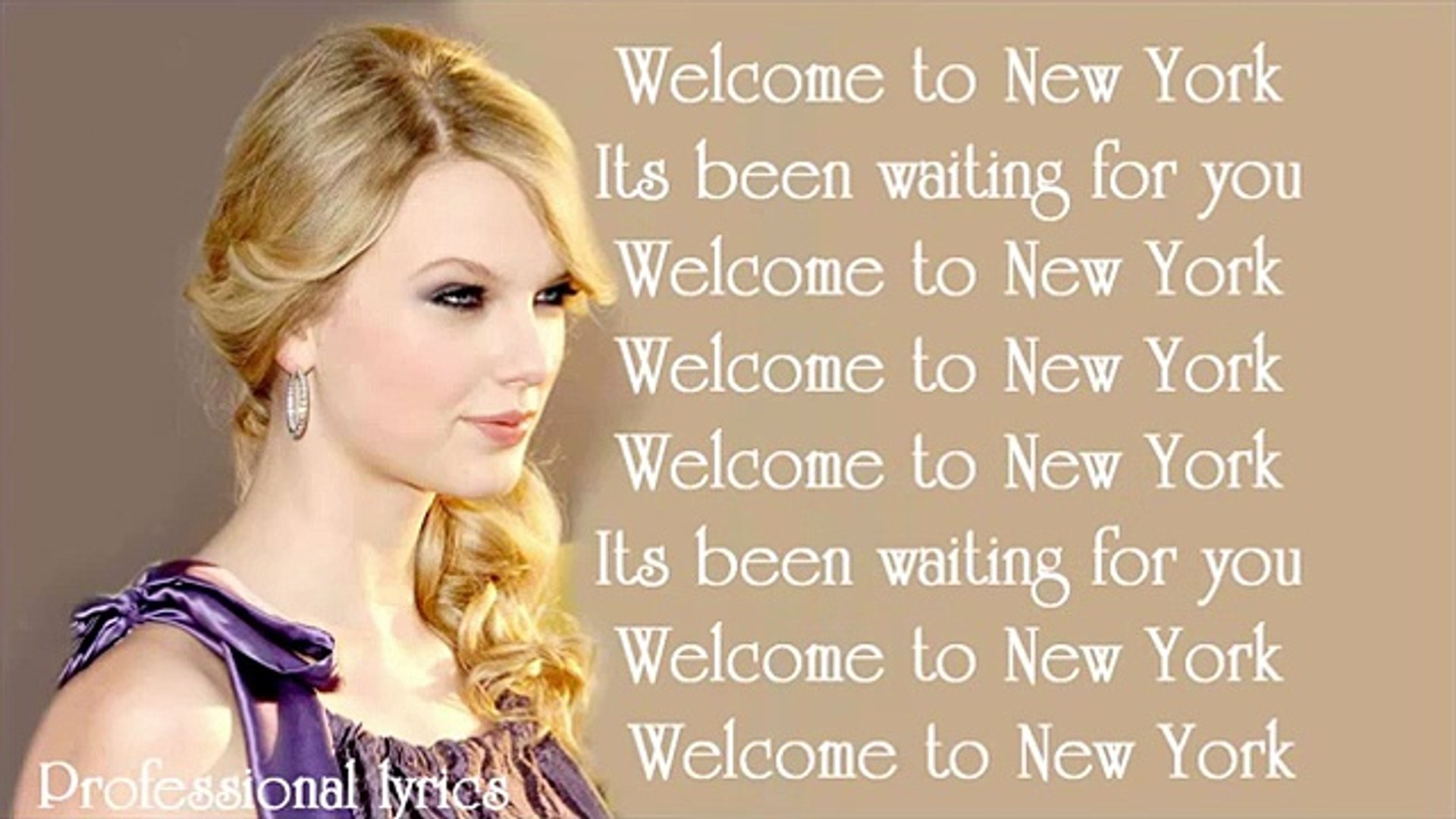 Taylor Swift - Welcome to New York