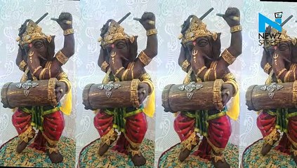 This lady has the best idea for her 35kgs “Chocolate Ganesha” visarjan