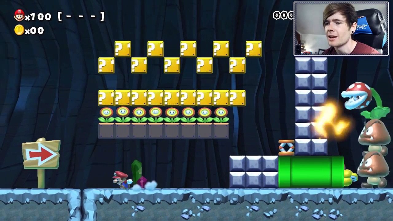 Super Mario Maker - 100 MARIO CHALLENGE!!