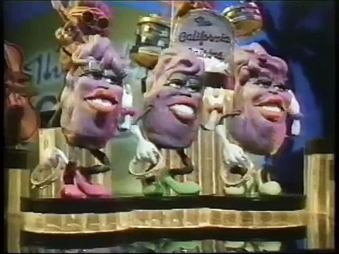 California Raisins Commercials from 1988 - Ray Charles, The Temptations!!