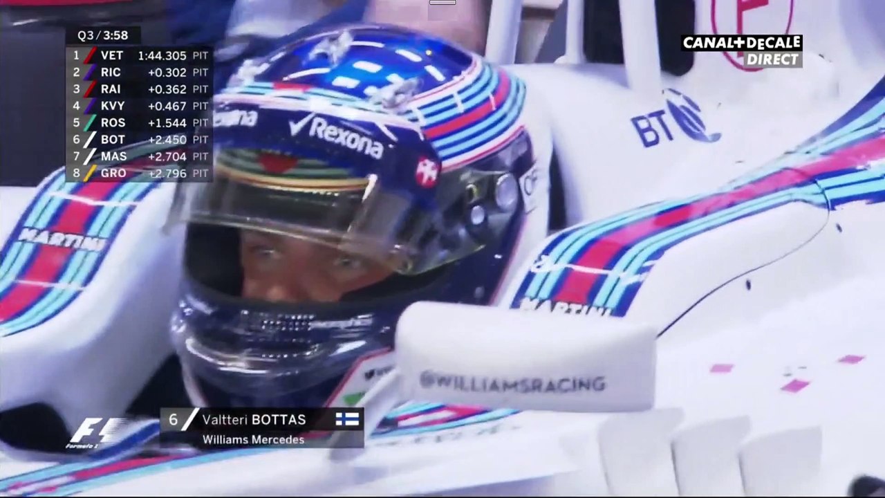 Les Ebats sont relancés en Q3 ! F1 Singapour 2015