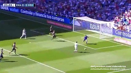 Cristiano Ronaldo Free-Kick and Lucas Vazquez Incredible Miss | Real Madrid v. Granada 19.09.2015 HD