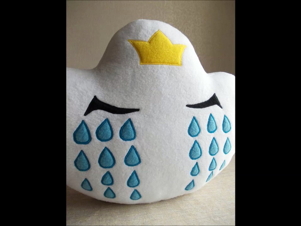 Rain cloud pillow, Crying Princess