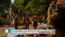 'Game Of Thrones' Is Emmy Leader After Creative Arts Awards Wins - Video Dailymotion