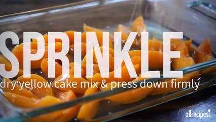 Cake Recipes - Peach Cobbler Dump Cake