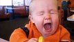 Funniest babies eating lemons for the first time