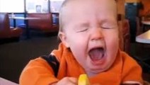Funniest babies eating lemons for the first time