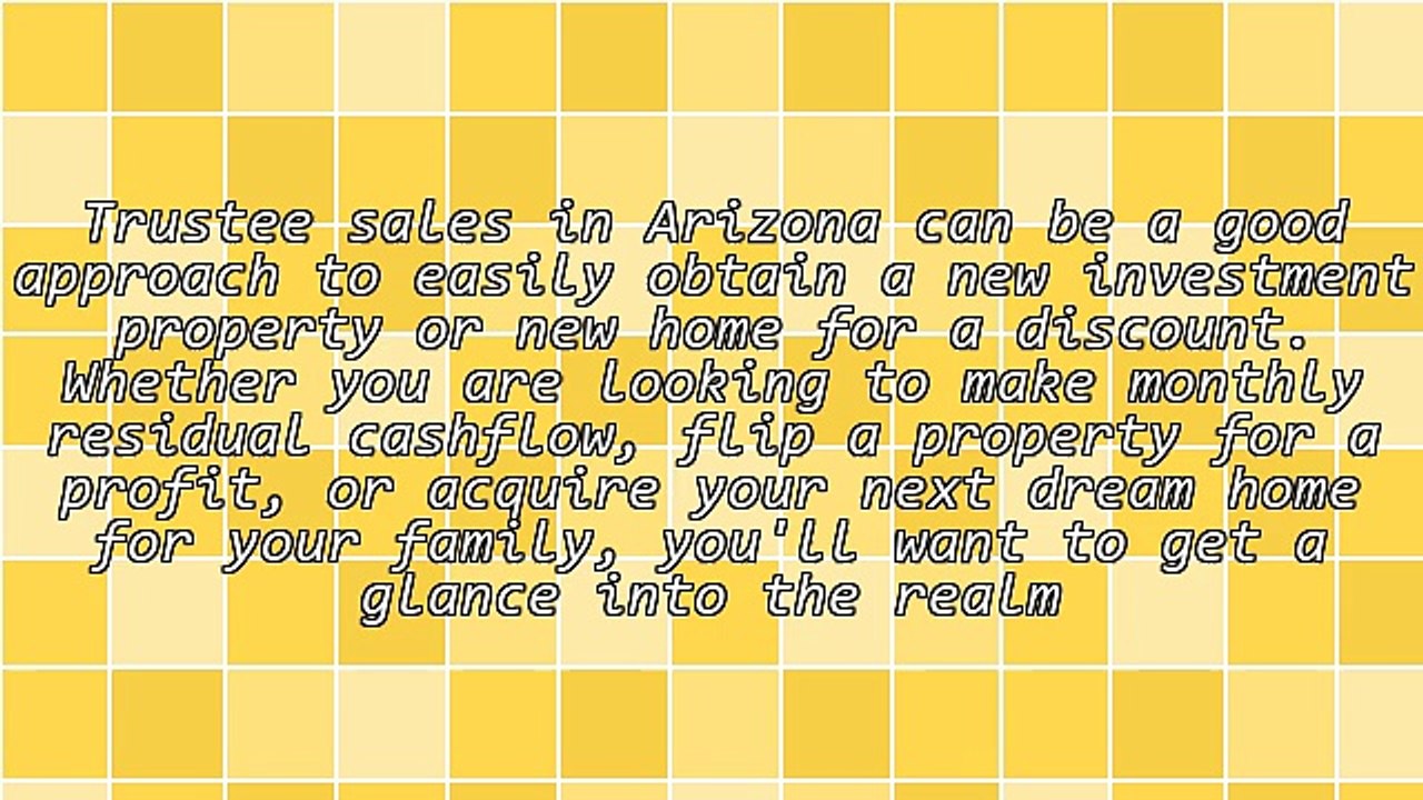 How Wise Property Investors Get Foreclosures At AZ Trustee Sale Auctions!