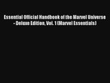 Essential Official Handbook of the Marvel Universe - Deluxe Edition Vol. 1 (Marvel Essentials)