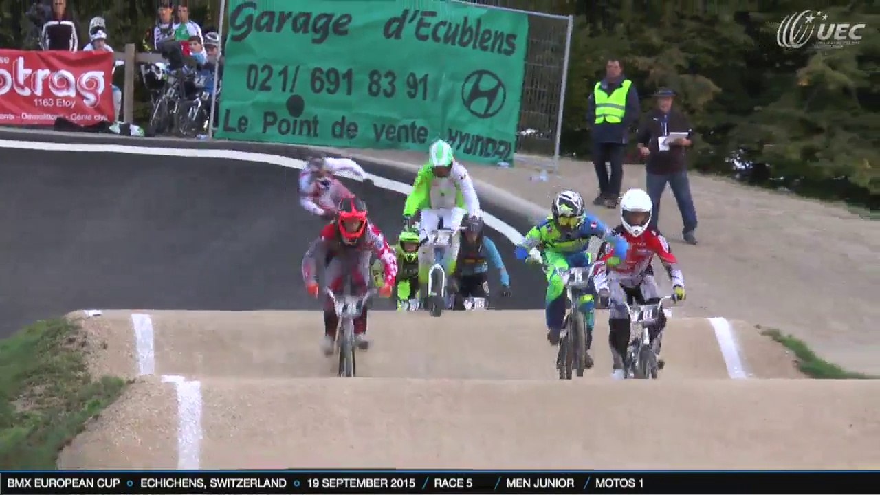 FULL REPLAY ROUND 8 BMX EUROPEAN CUP ECHICHENS, SWITZERLAND - 19 SEPTEMBER 2015