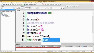 arithmetic opertors in c++