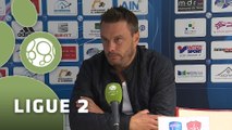 Conférence de presse Bourg en Bresse 01 - Stade Brestois 29 (3-1) : Hervé DELLA MAGGIORE (BBP) - Alex  DUPONT (BREST) - 2015/2016