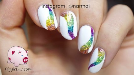 Glitter tornado nail art tutorial with OPI Color Paints