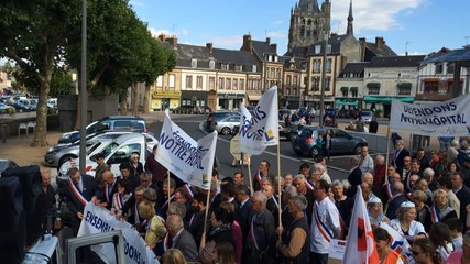 Manifestation de soutien à l'hôpital