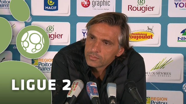 Conférence de presse Chamois Niortais - Nîmes Olympique (1-0) : Régis BROUARD (CNFC) - José PASQUALETTI (NIMES) - 2015/2016