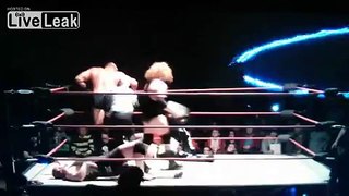 Referee Gets Destroyed By Choke Slam!