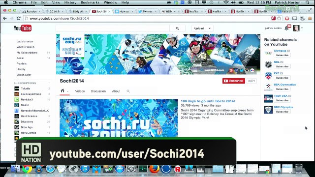 Watch -All- The 2014 Winter Olympics Free Online! Make Your Surround Sound Perfect. HDMI or Optical For Best Audio? Fix Netflix Streaming Issues.