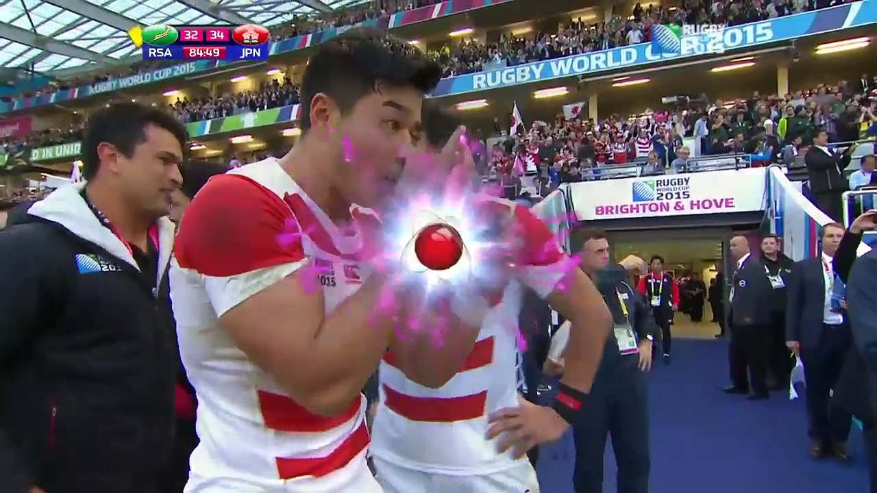 Unbelievable! Japanese celebrate after historic win over South Africa!