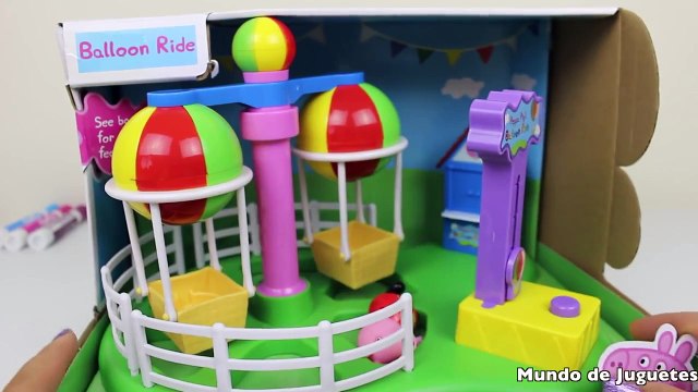 Juguetes de Peppa Pig Peppa Pig va a la Feria con Frozen Elsa y Hello Kitty Peppa pig Toys.mp4