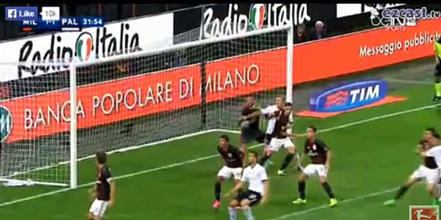 1st Half Goals HD - AC Milan 2-1 Palermo - Serie A - 19.09.2015 HD