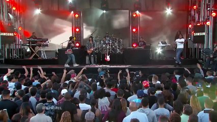 ASAP Rocky & ScHoolboy Q "Electric Body" Live @ ABC "Jimmy Kimmel Live!", Samsung Outdoor Stage, Los Angeles, CA, 09-17-2015
