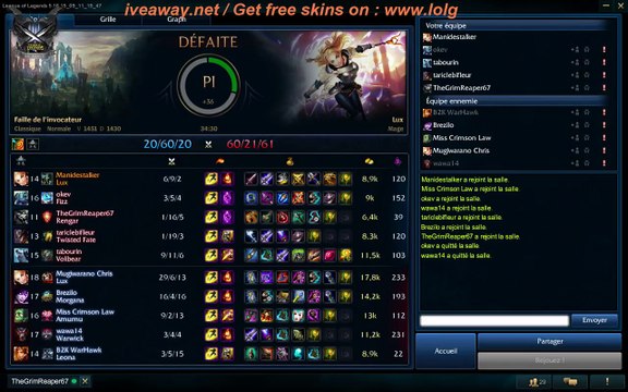 LolGiveAway Live (REPLAY) (2015-09-19 23:35:03 - 2015-09-19 23:36:08)