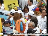 Venezuela: opositores llevan a cabo concentración en Caracas