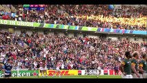 20150919 日本vs南アフリカ 後半 トライ２本とノーサイドシーン