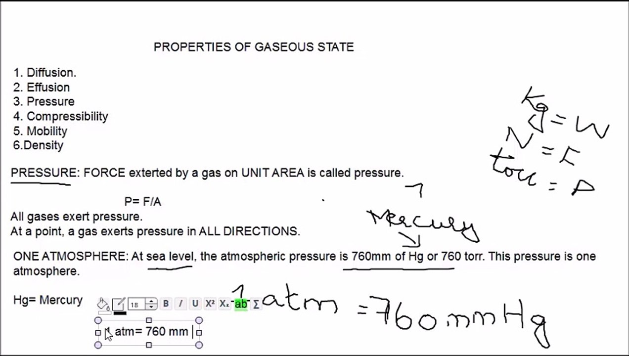 Properties of gases
