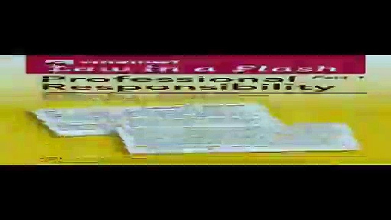 Law in a Flash Cards Professional Responsibility 2-part set