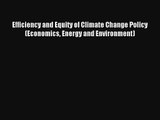 Efficiency and Equity of Climate Change Policy (Economics Energy and Environment) Read PDF