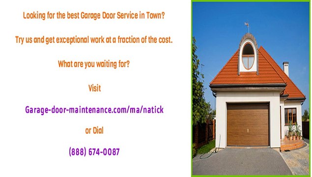 Garage Door Parts Repair & Replacement in Natick, MA