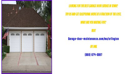 Garage Door Repair Service & Maintenance in Arlington, MA