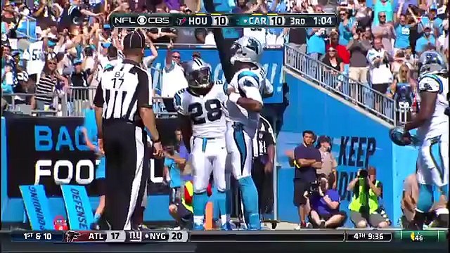 NFL: le touchdown acrobatique de Cam Newton