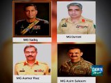 Four army officers including DG ISPR Asim Bajwa made three-star generals