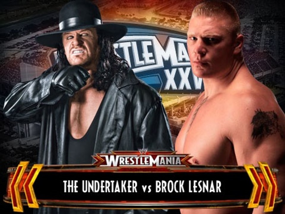 WWE 2K14 Wrestlemania The Undertaker VS Brock Lesnar