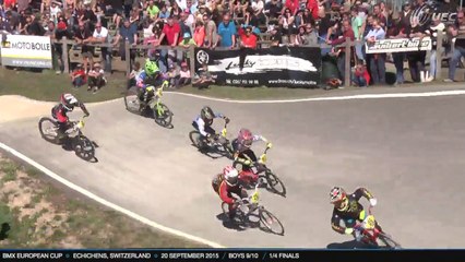 REPLAYS MOTOS 1 GROUP 1 SUNDAY BMX EUROPEAN CUP ECHICHENS, SWITZERLAND - 20 SEPTEMBER 2015