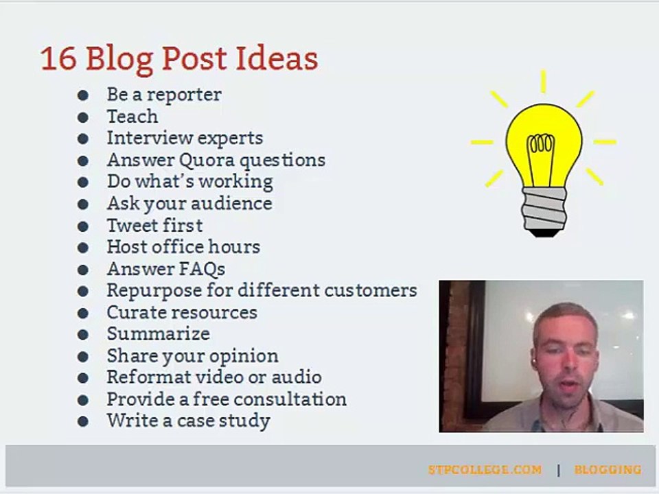 16 Blog Post Ideas