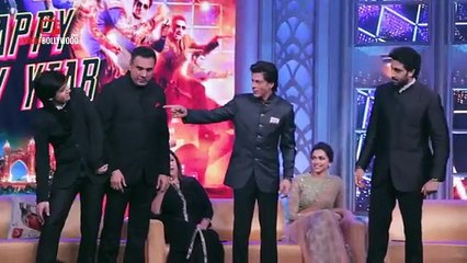 funny dance shahrukh khan deepika padukon happy new year