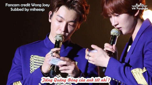 [HaeHyuk VN][Vietsub] 150620 D&E HK DongHae dạy EunHyuk cách đọc tiếng Quảng Đông