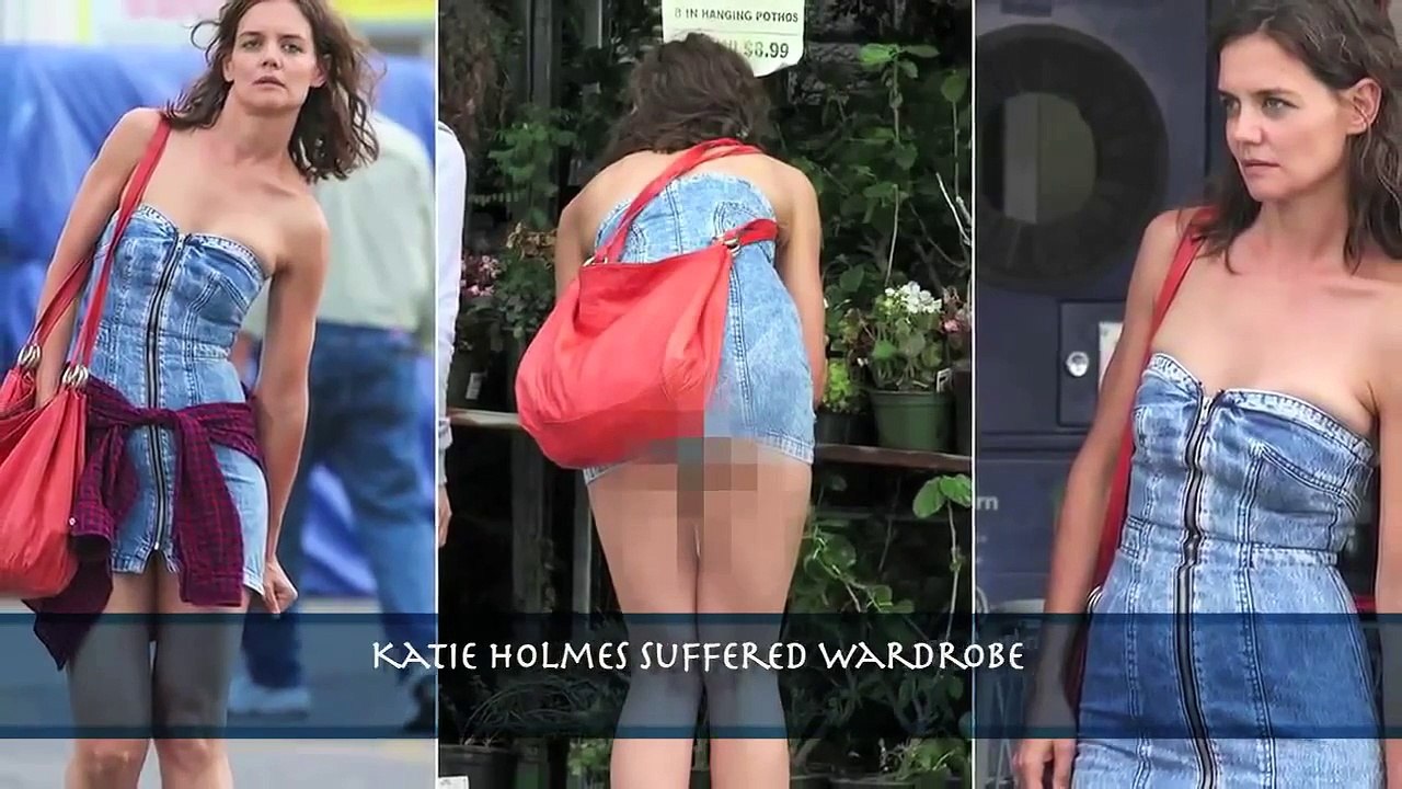 Katie Holmes Hot Butt Flash Wardrobe Malfunction