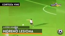 Moreno lesiona a jugador otra vez