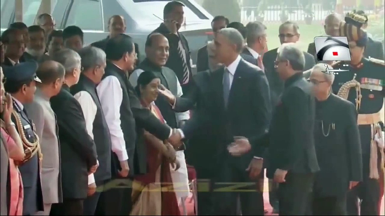 Obama Modi Meet peoples