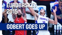 Rudy Gobert goes up for a Dunk - EuroBasket 2015