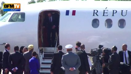 François Hollande en visite au Maroc