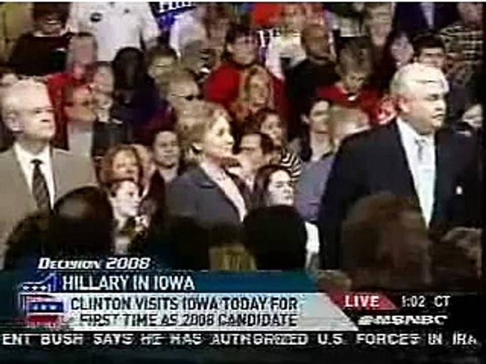 Hillary Clinton chante l