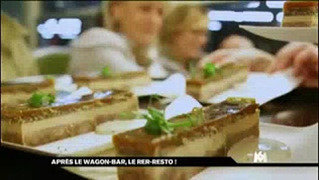 Un repas gastronomique servi dans le RER !