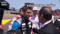 24H du Mans : François Hollande rencontre Patrick Dempsey... et ne le reconnaît pas !